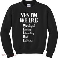 Yes I'm WEIRD Kids Sweatshirt thumb 0