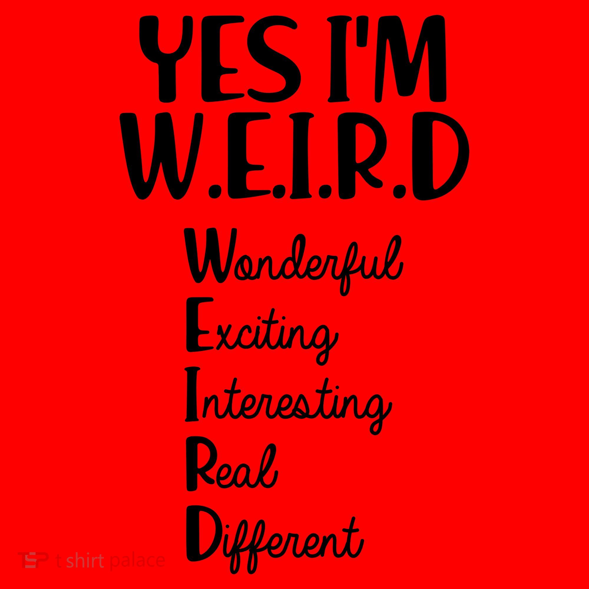 Yes I'm WEIRD Santa Hat