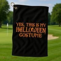 Yes This Is My Halloween Costume Golf Towel thumb 1