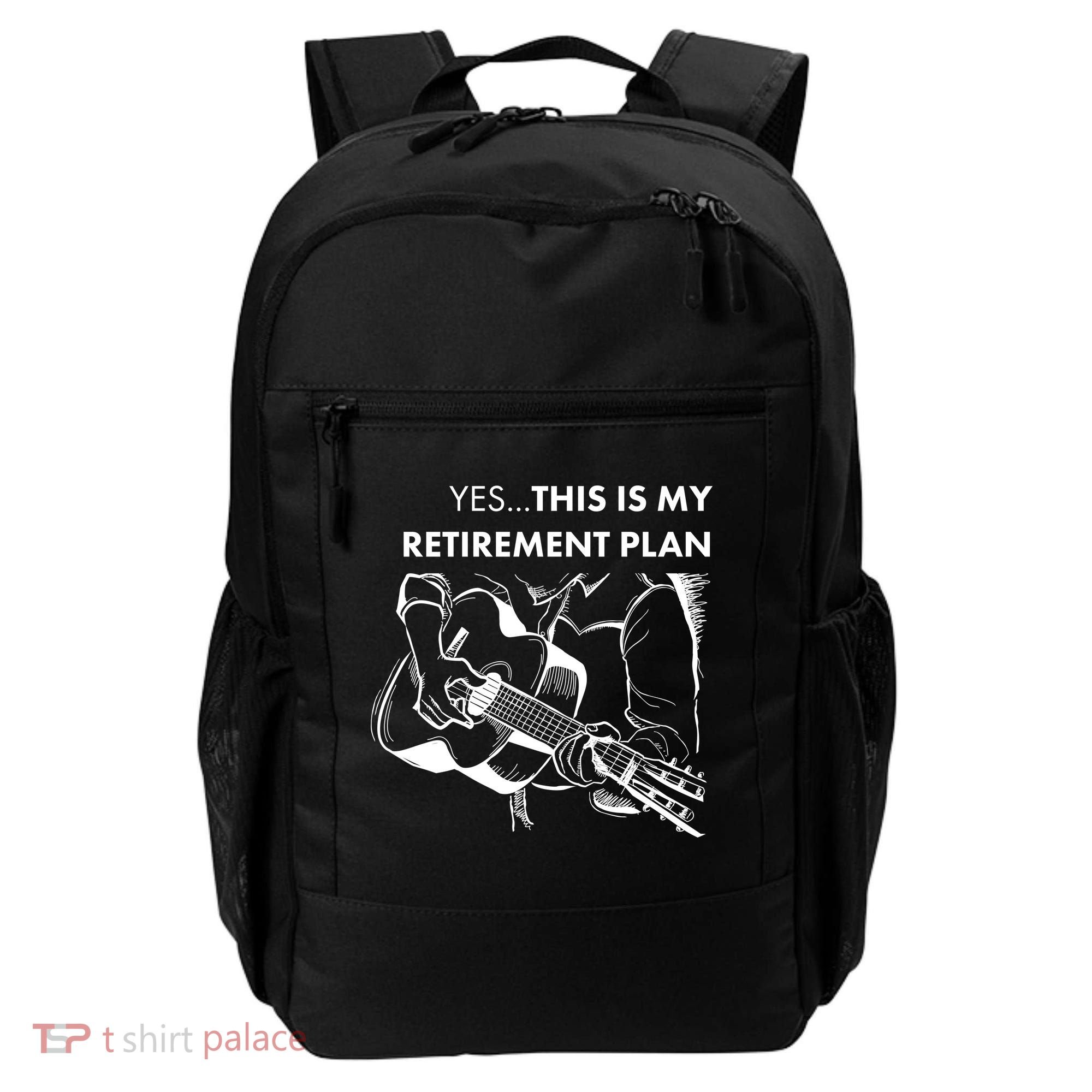 Yes This Is My Retirement Plan Guitar Backpack