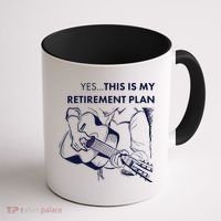 Yes This Is My Retirement Plan Guitar Coffee Mug thumb 1