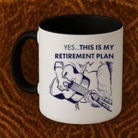 Yes This Is My Retirement Plan Guitar Coffee Mug thumb 2