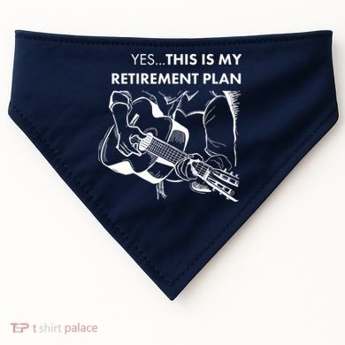 Yes This Is My Retirement Plan Guitar USA-Made Doggie Bandana