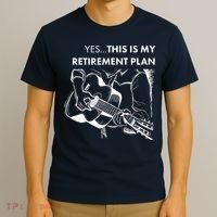 Yes This Is My Retirement Plan Guitar T-Shirt thumb 3