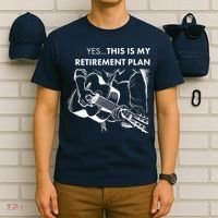Yes This Is My Retirement Plan Guitar T-Shirt thumb 6