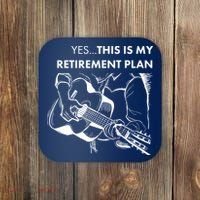 Yes This Is My Retirement Plan Guitar Coaster thumb 0