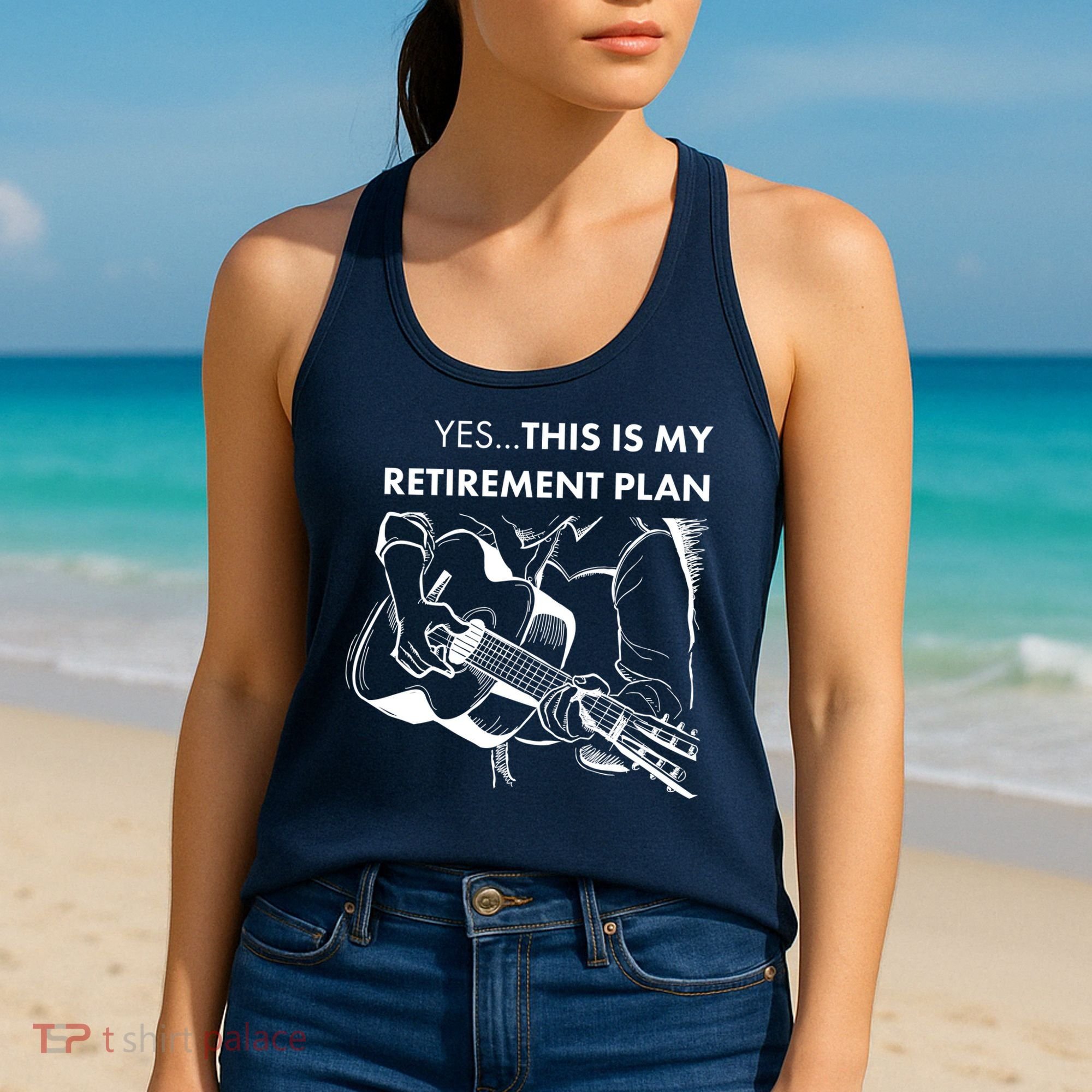 Yes This Is My Retirement Plan Guitar Women's Tank Top