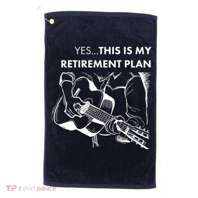 Yes This Is My Retirement Plan Guitar Golf Towel