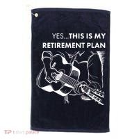 Yes This Is My Retirement Plan Guitar Golf Towel thumb 0