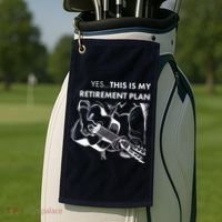 Yes This Is My Retirement Plan Guitar Golf Towel thumb 2