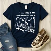 Yes This Is My Retirement Plan Guitar Women's T-Shirt thumb 3