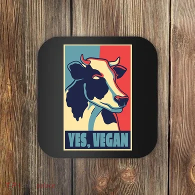 Yes Vegan Cow Coaster