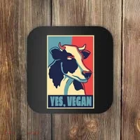 Yes Vegan Cow Coaster thumb 0