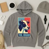 Yes Vegan Cow Hoodie thumb 3
