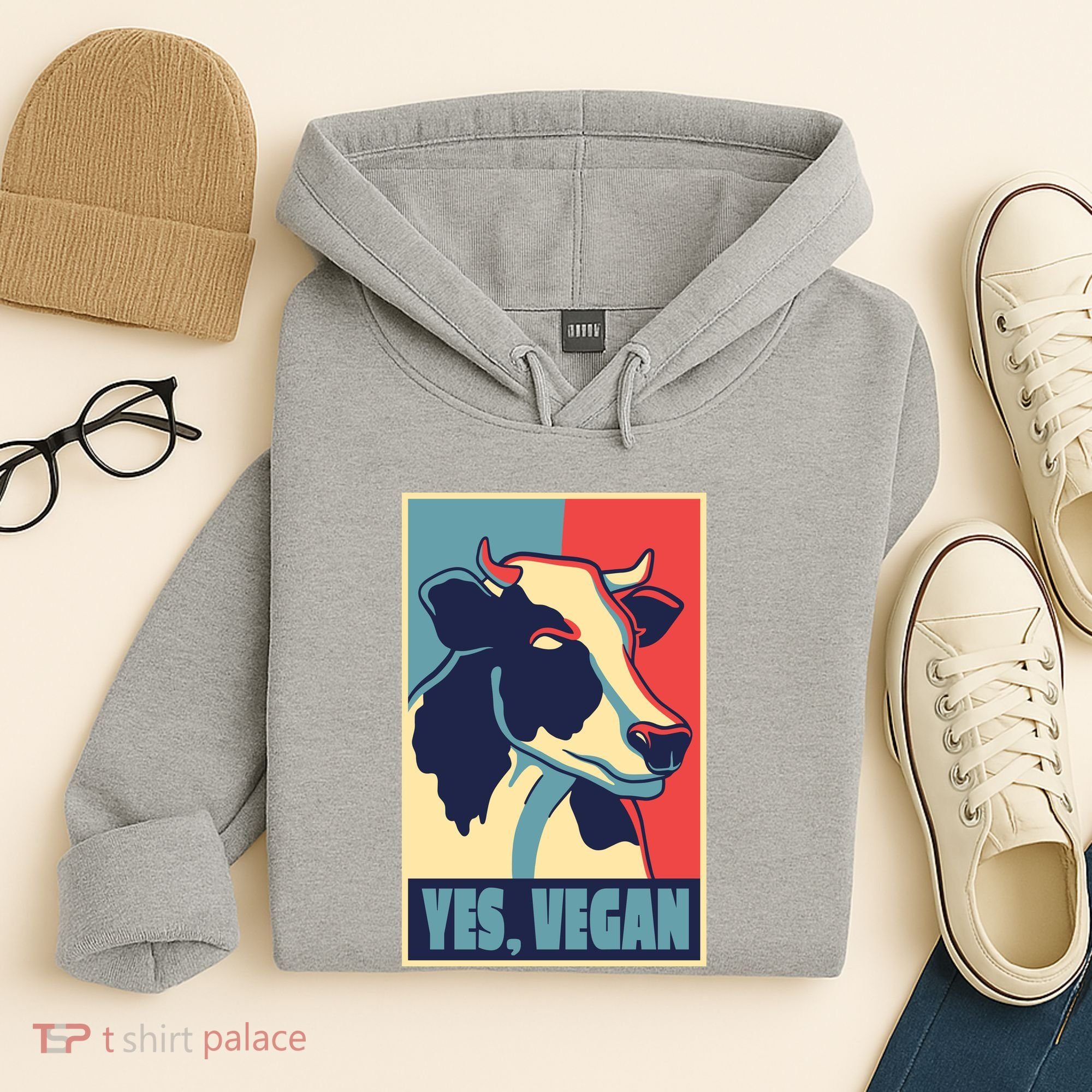 Yes Vegan Cow Hoodie
