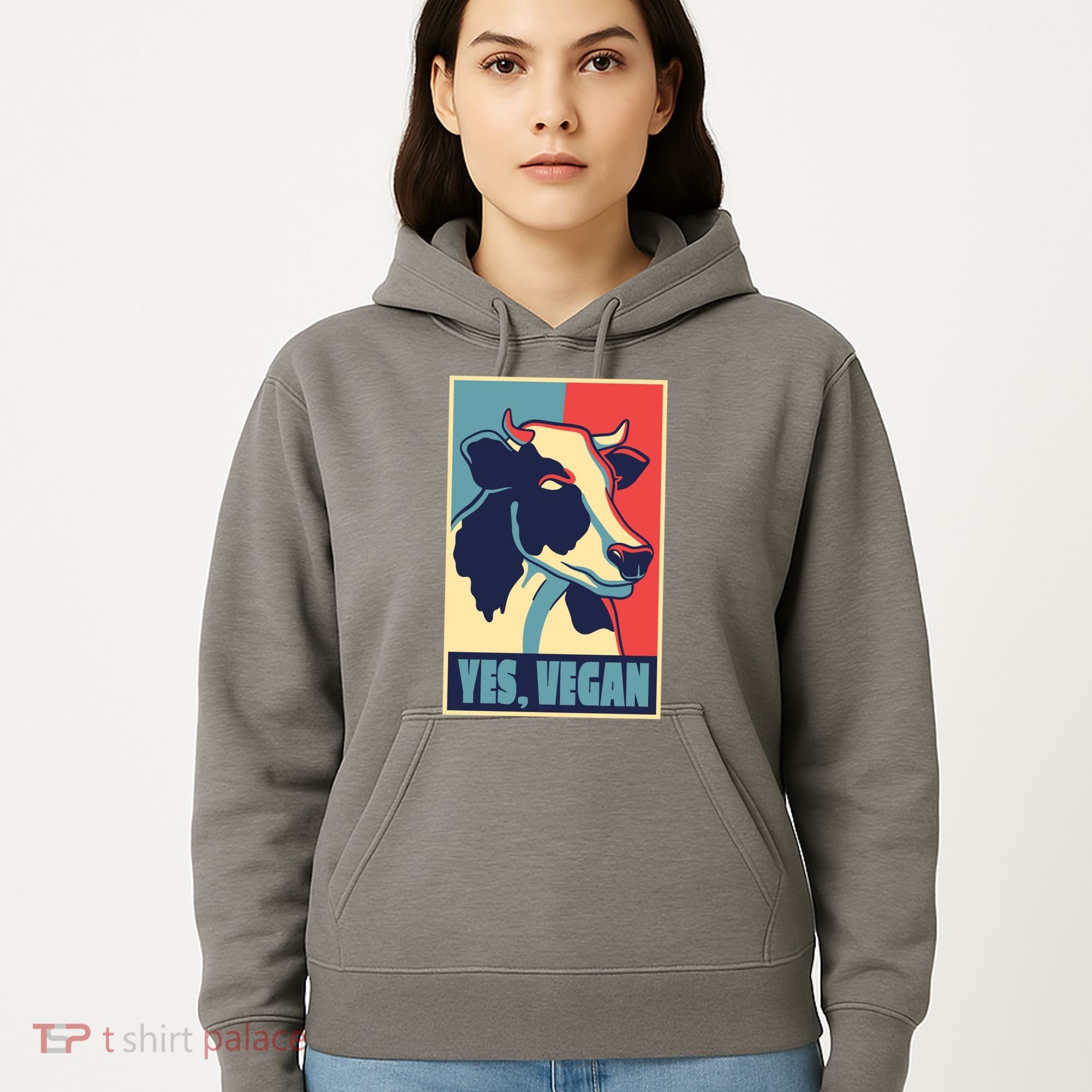 Yes Vegan Cow Hoodie