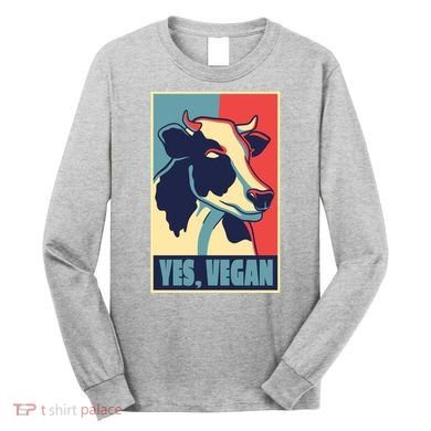 Yes Vegan Cow Long Sleeve Shirt