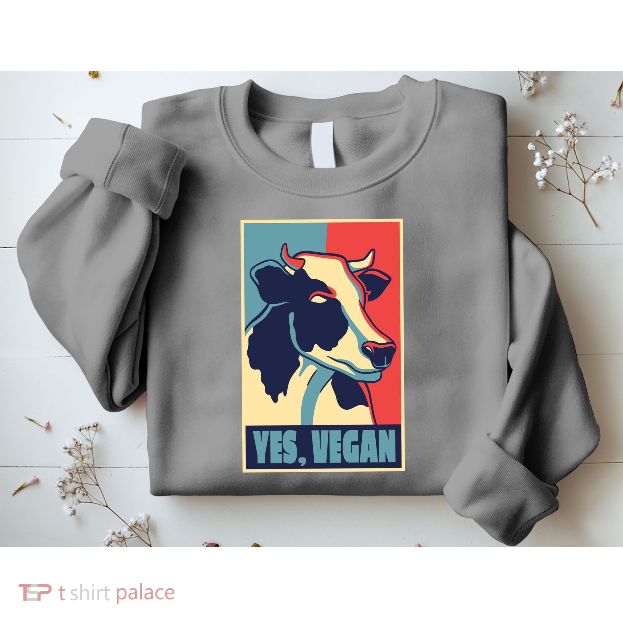 Yes Vegan Cow Sweatshirt