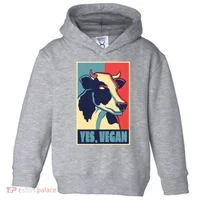 Yes Vegan Cow Toddler Hoodie thumb 0