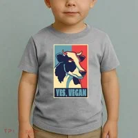 Yes Vegan Cow Toddler T-Shirt thumb 2