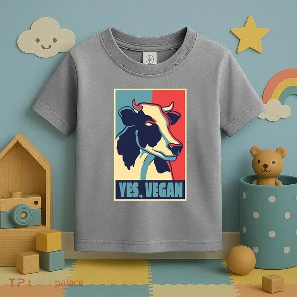 Yes Vegan Cow Toddler T-Shirt