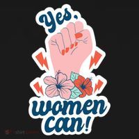 Yes Women Can Floral Bucket Hat thumb 4