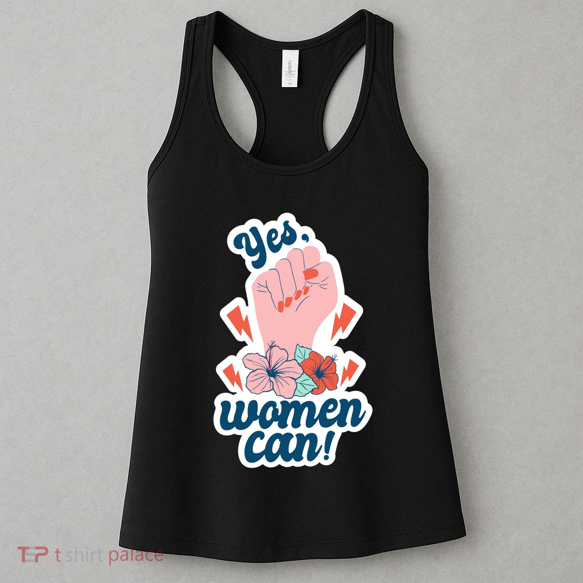 Yes Women Can Floral Women's Tank Top