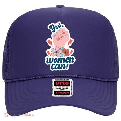 Yes Women Can Floral Hat