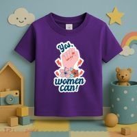 Yes Women Can Floral Toddler T-Shirt thumb 3