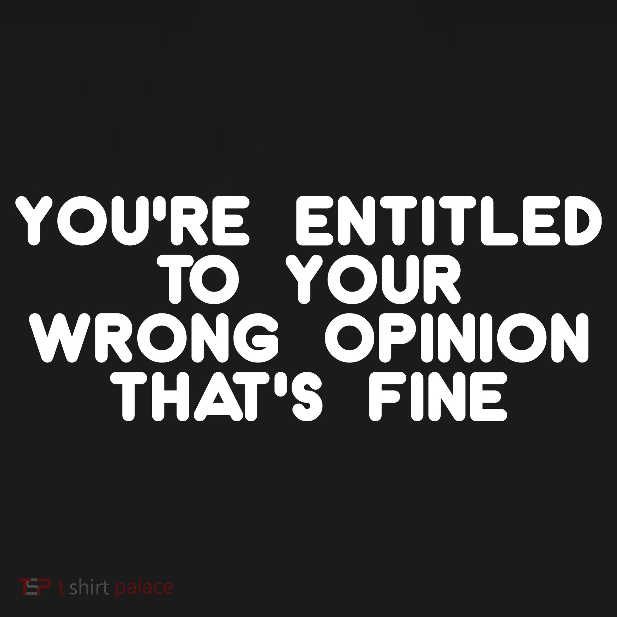You're Entitled To Your Wrong Opinion That's Fine Funny Gift Long Sleeve Shirt