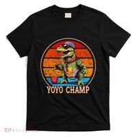 YoYo For Adults And Kids Retro Sunset Trex YoYo T-Shirt thumb 0