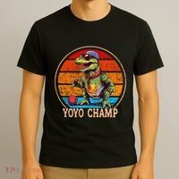 YoYo For Adults And Kids Retro Sunset Trex YoYo T-Shirt thumb 3