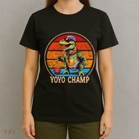 YoYo For Adults And Kids Retro Sunset Trex YoYo T-Shirt thumb 4