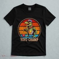 YoYo For Adults And Kids Retro Sunset Trex YoYo T-Shirt thumb 5
