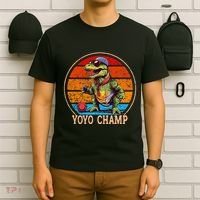 YoYo For Adults And Kids Retro Sunset Trex YoYo T-Shirt thumb 6