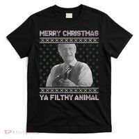 Ya Filthy Animal Tacky Merry Christmas Sweater T-Shirt thumb 0