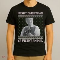 Ya Filthy Animal Tacky Merry Christmas Sweater T-Shirt thumb 3