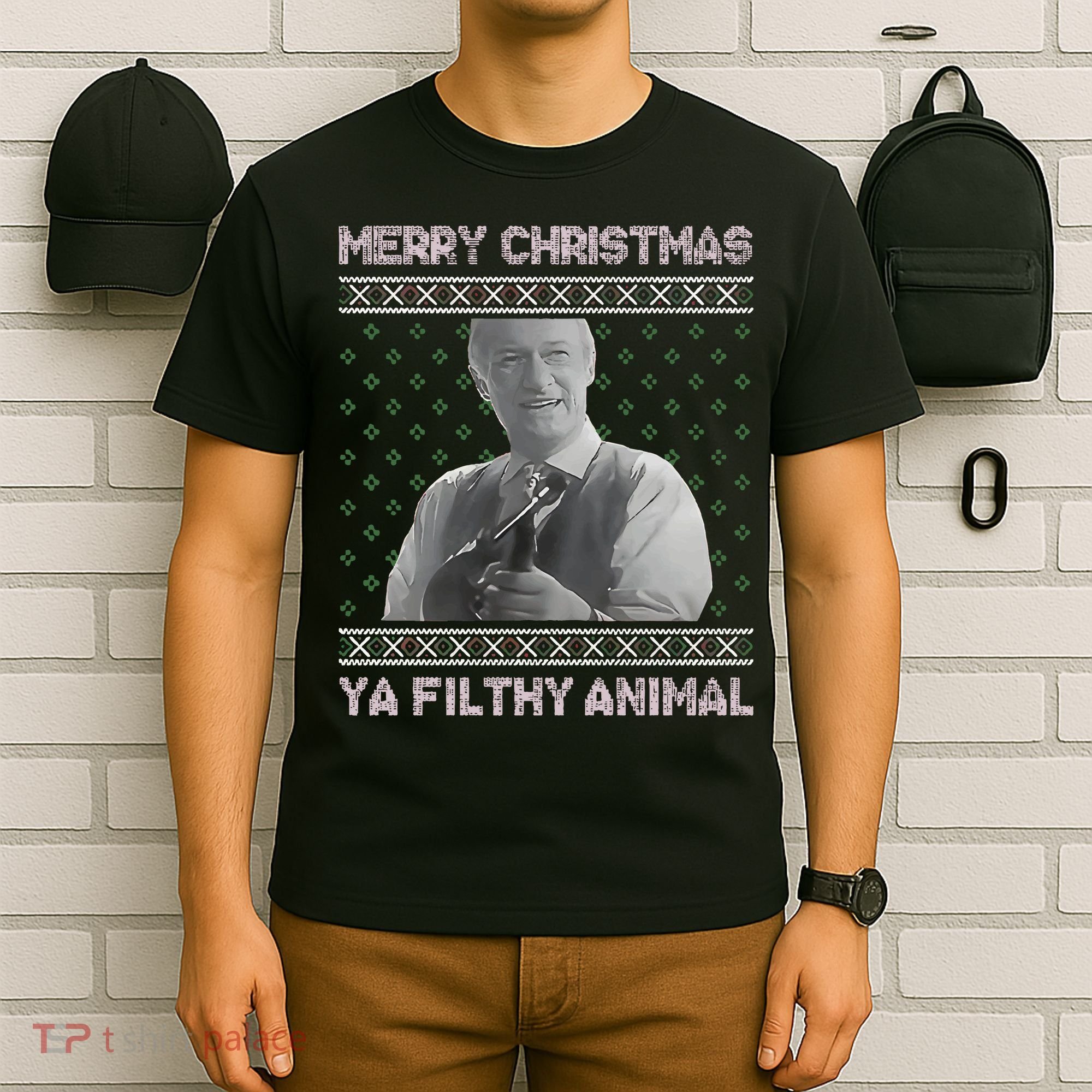 Ya Filthy Animal Tacky Merry Christmas Sweater T-Shirt