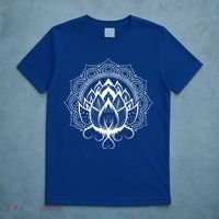 Yogi Flower Blossom Dala Fractal Geometry Yoga Lotus Great Gift T-Shirt thumb 5