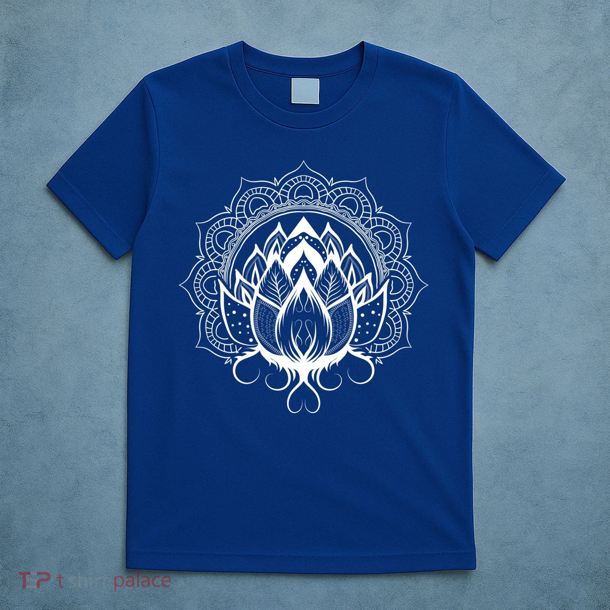 Yogi Flower Blossom Dala Fractal Geometry Yoga Lotus Great Gift T-Shirt