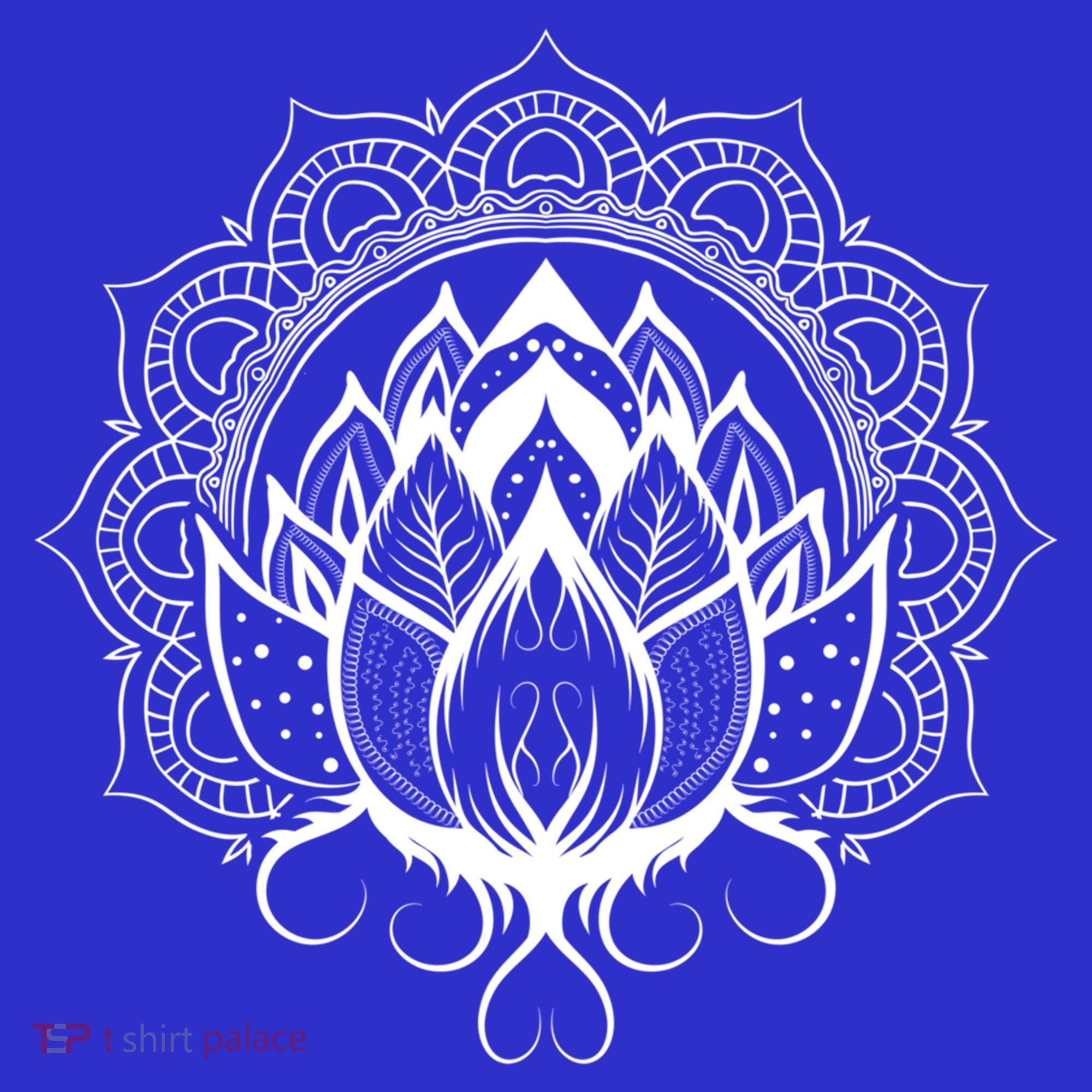Yogi Flower Blossom Dala Fractal Geometry Yoga Lotus Great Gift Polo