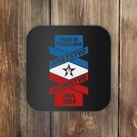 Yugoslavija Flag Balkans Sfry Yugoslavia Coaster thumb 0
