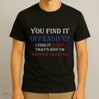 You Find It Offensive I Find It Funny Redneck Country T-Shirt thumb 3