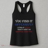 You Find It Offensive I Find It Funny Redneck Country Women's Tank Top thumb 3