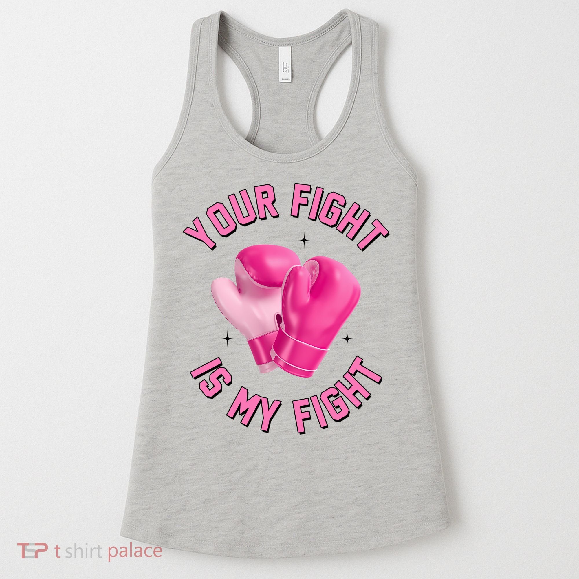 Your Fight Is My Fight Boxing Breast Cancer Awareness Women's Tank Top