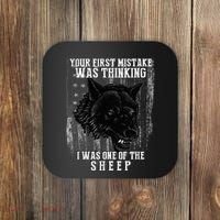 Your First Mistake Was Thinking I Was One Of The Sheep Coaster thumb 0