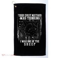 Your First Mistake Was Thinking I Was One Of The Sheep Golf Towel thumb 0