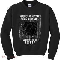 Your First Mistake Was Thinking I Was One Of The Sheep Kids Sweatshirt thumb 0