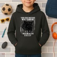 Your First Mistake Was Thinking I Was One Of The Sheep Kids Hoodie thumb 2
