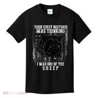 Your First Mistake Was Thinking I Was One Of The Sheep Kids T-Shirt thumb 0